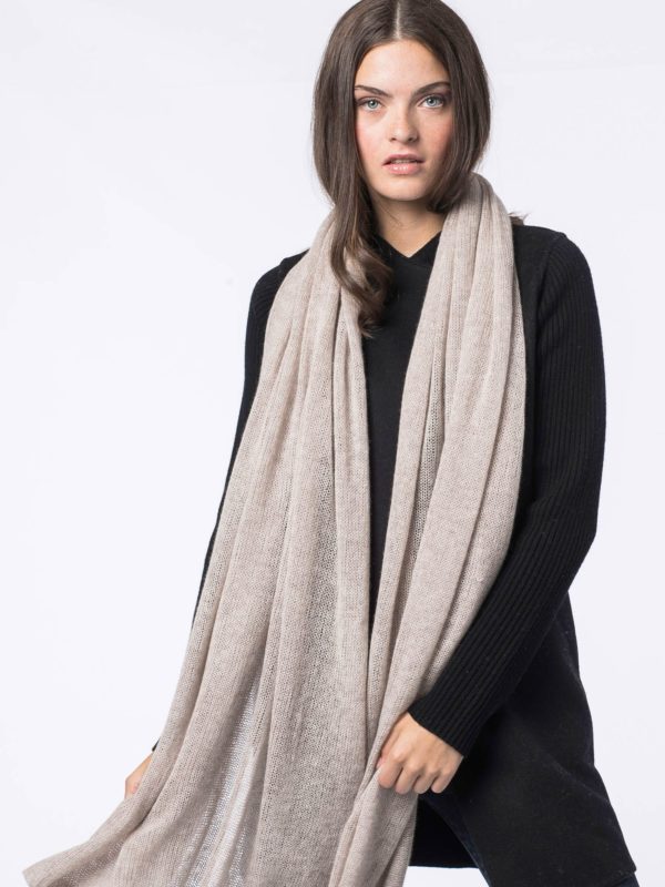 Gebreide sjaal van cashmere bestellen via fashionciao