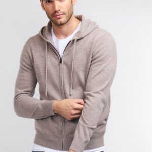 Zip-hoodie van cashmere bestellen via fashionciao